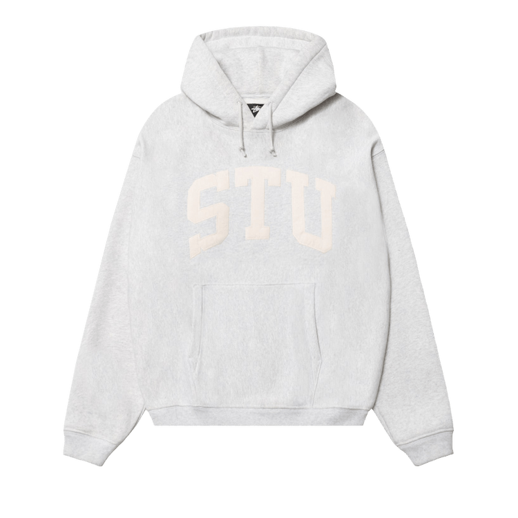 Stussy Stu Appliqué Hoodie 'Ash Heather'