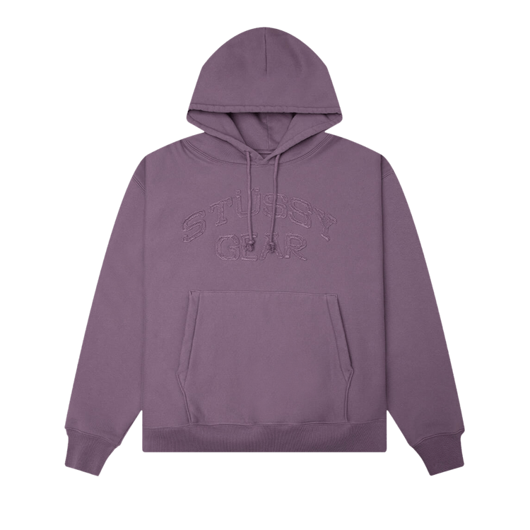 Stussy Gear Applique Hoodie 'Purple'