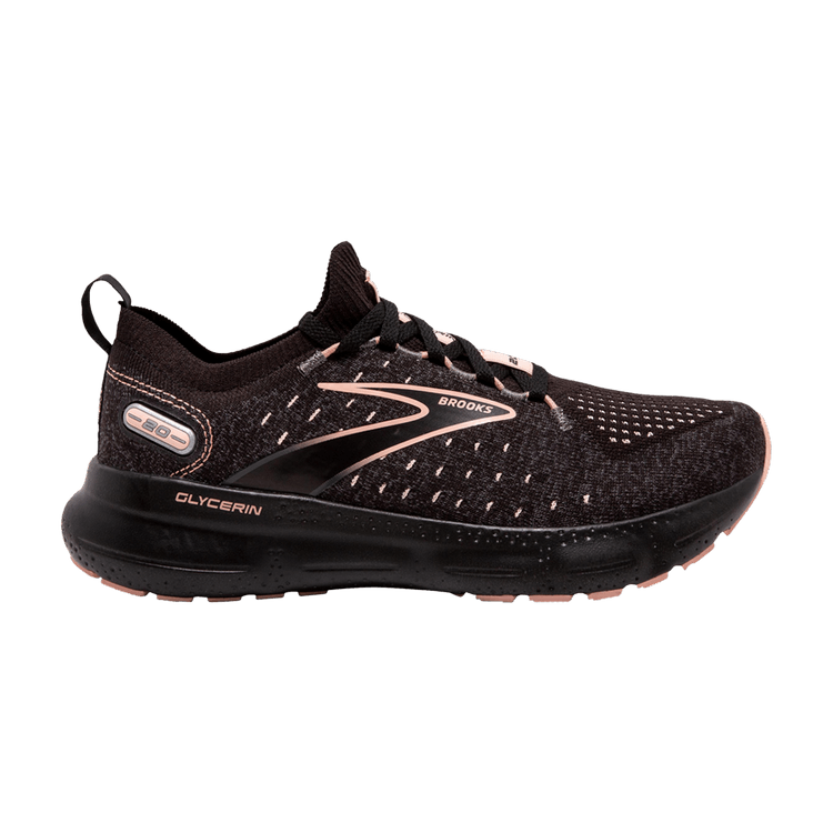 Brooks Wmns Glycerin StealthFit 20 'Black Peach'