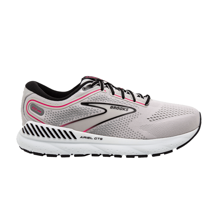Brooks Wmns Ariel GTS 23 Wide 'Grey Black Pink'