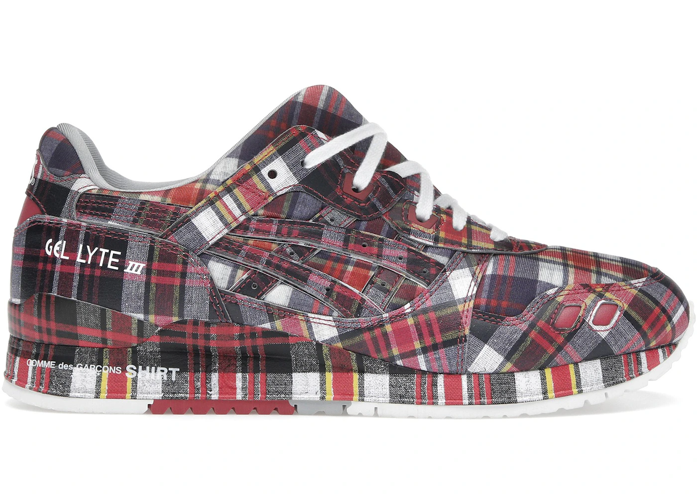 ASICS Gel-Lyte III '07 Remastered Comme des Garçons SHIRT Red Plaid