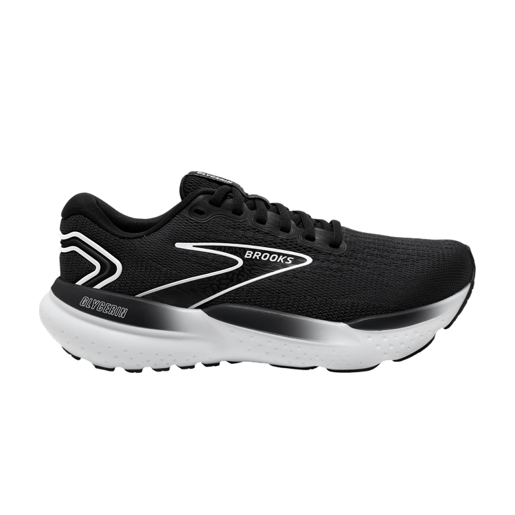 Brooks Wmns Glycerin 21 Wide 'Black White'