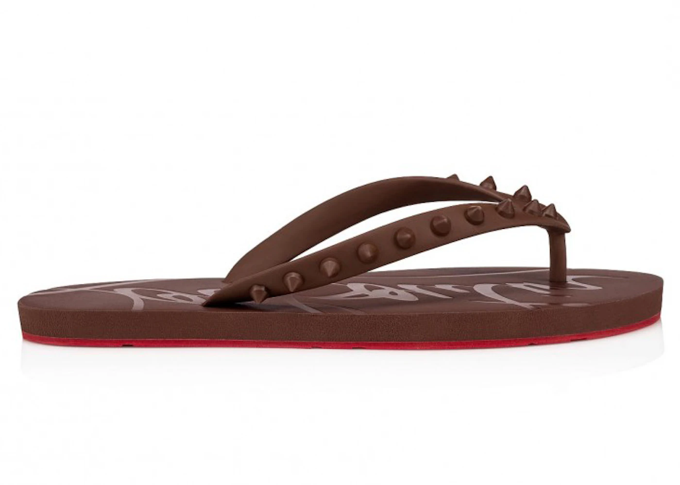 Christian Louboutin Loubi Flip Donna Thong Sandal Nude 8 (Women's)