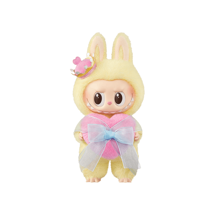 Pop Mart Labubu THE MONSTERS Let's Checkmate Series Vinyl Plush Hanging Card 'Yellow'