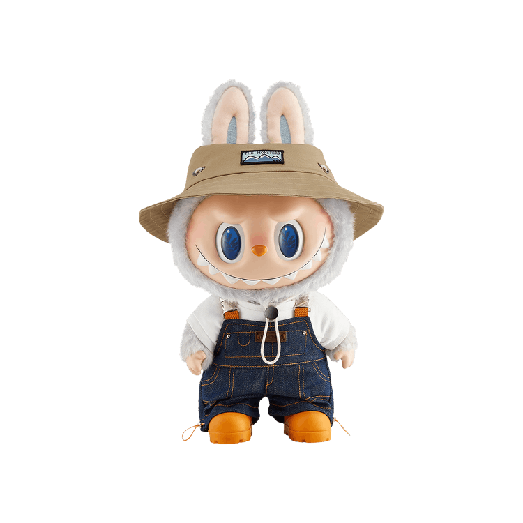 Pop Mart Labubu THE MONSTERS FALL IN WILD SERIES Vinyl Plush Doll Pendant 'Grey'