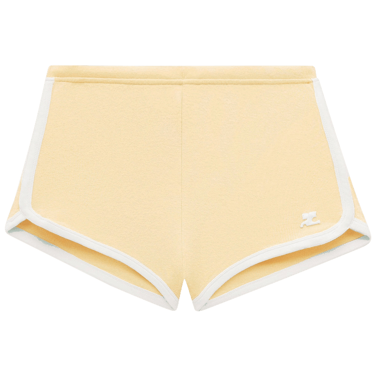 Courrèges Contrast Mini Short 'Pollen/Heritage White'