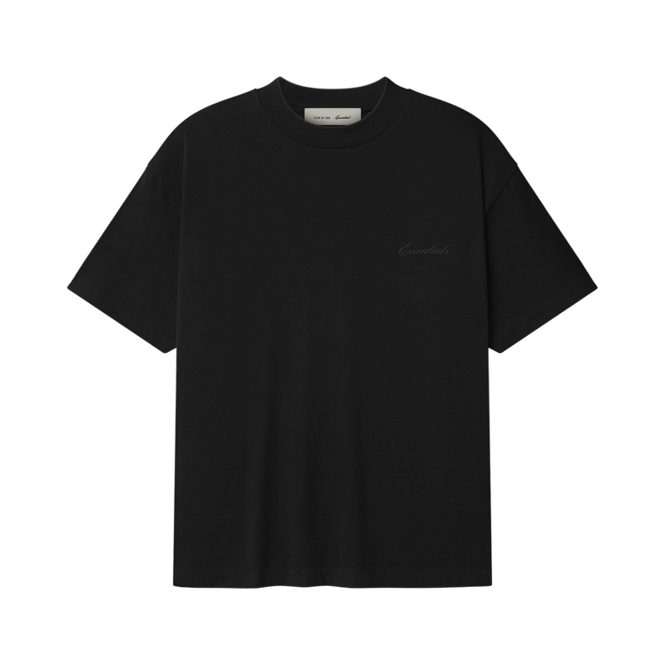 Fear of God Essentials Signature Classic Tee 'Vintage Black'