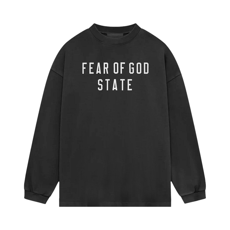 Fear of God Essentials Heavy Long-Sleeve Tee 'Black'