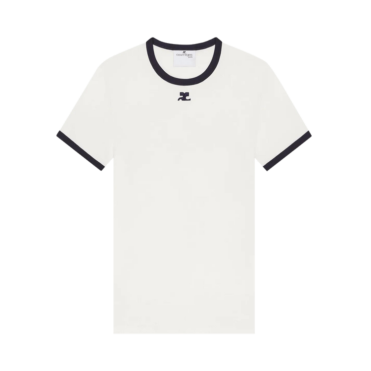 Courrèges Signature Contrast T-Shirt 'Heritage White'