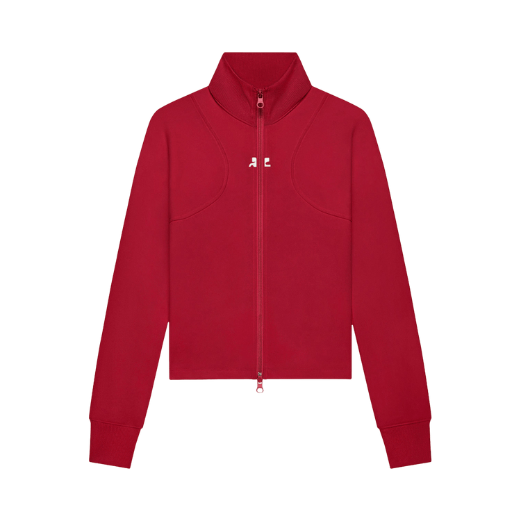 Courrèges Scuba Tracksuit Interlock Jacket 'Ruby'