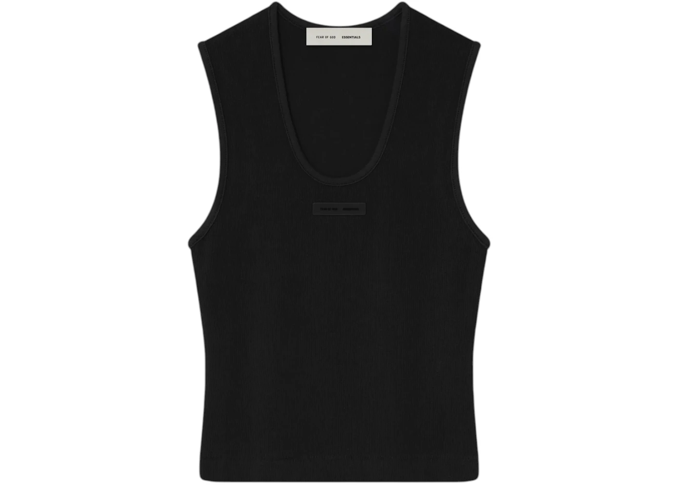 Fear of God Essentials Womens Rib Tank Jet Black