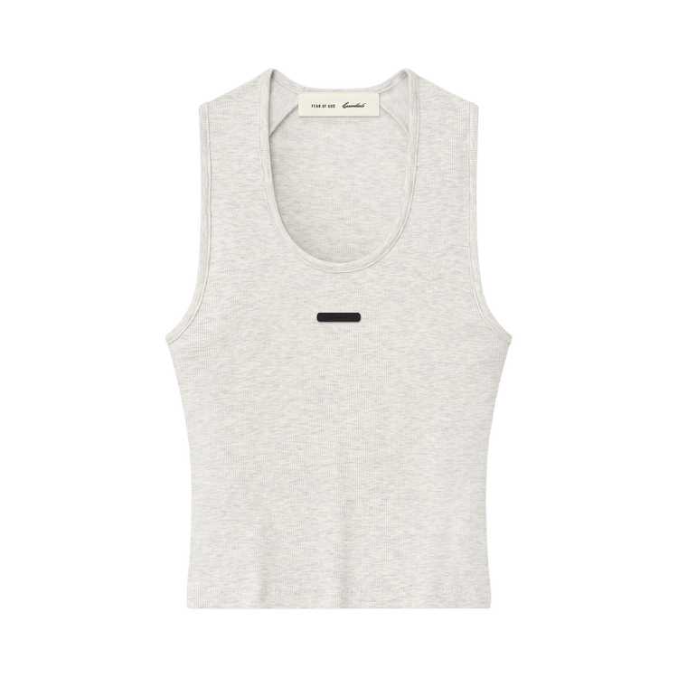 Fear of God Essentials Rib Fitted Tank 'Oatmeal Heather'