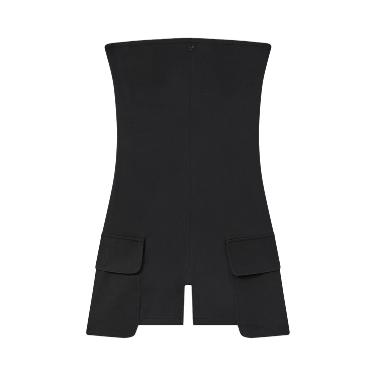 Courrèges 2-Pocket Tech Jersey Allover 'Black'