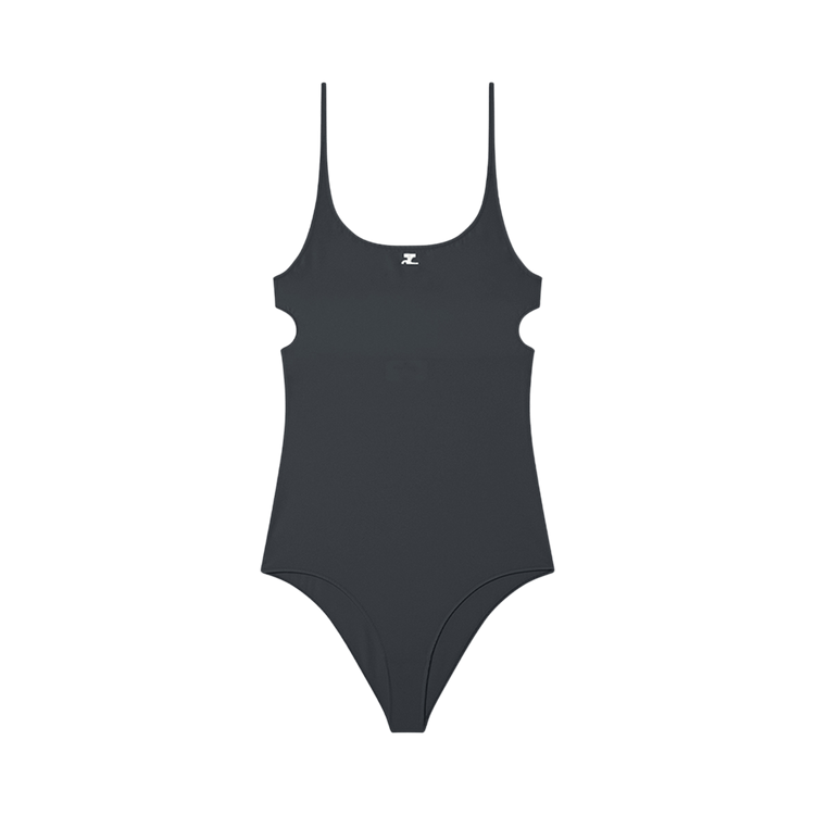 Courrèges Cut Out 1-Piece Swimsuit 'Black'