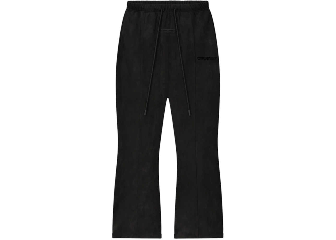 Fear of God Essentials Womens Suede Fleece Flare Sweatpant Vintage Black