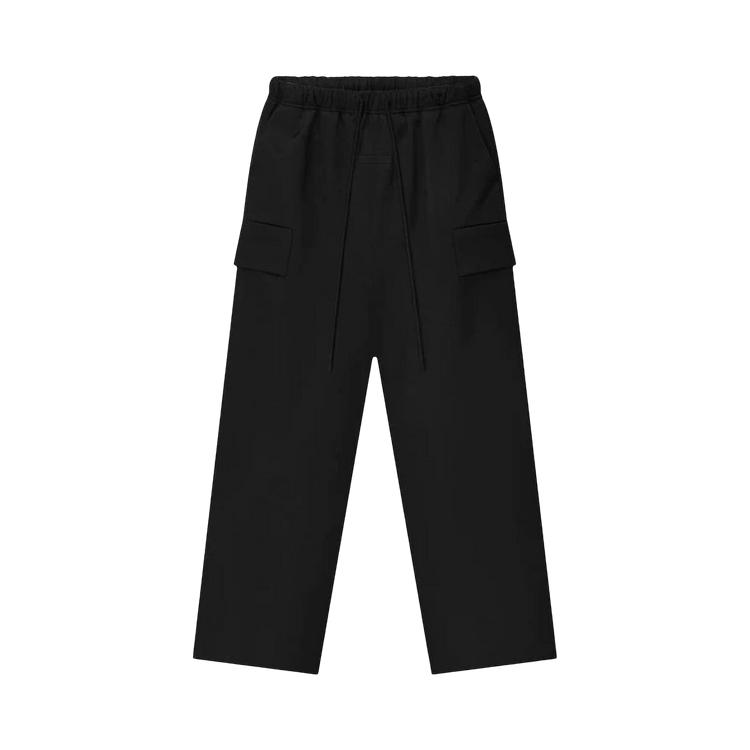 Fear of God Essentials Bonded Satin Field Pants 'Vintage Black'