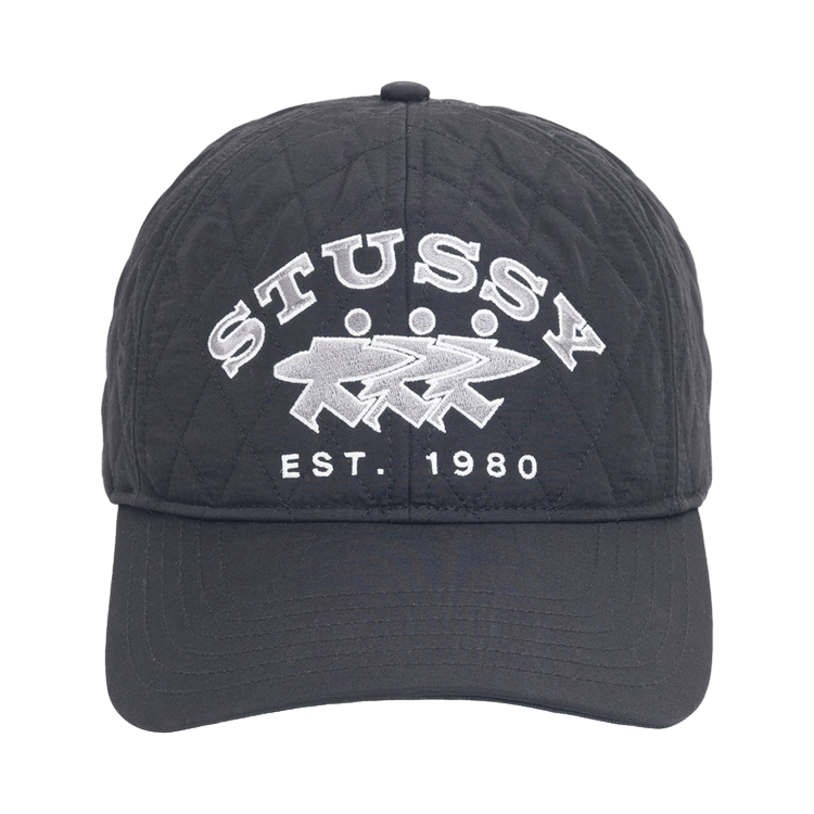Stussy Quilted Surfwalk Snapback Cap 'Black'