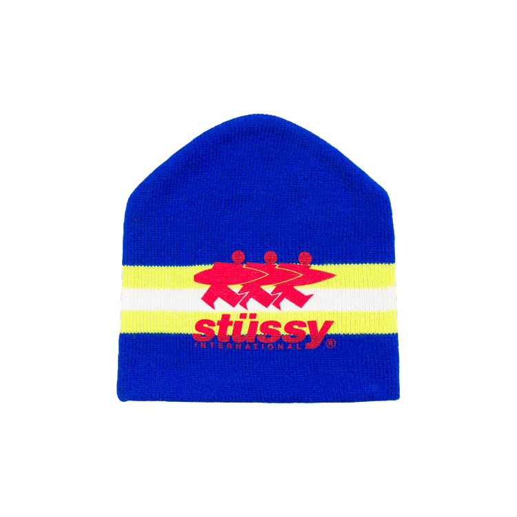 Stussy Stripe Ski Beanie 'Blue'