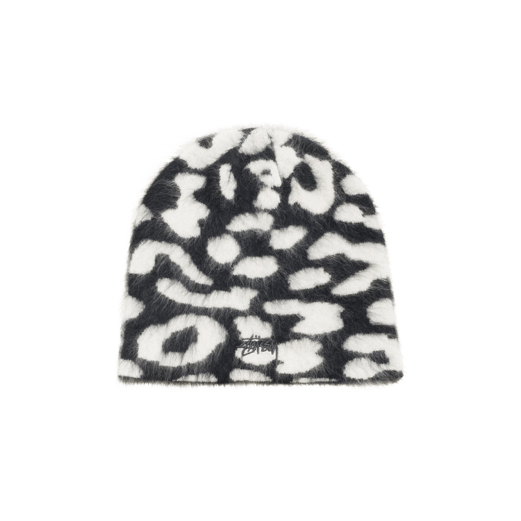 Stussy Cashmere Leopard Skullcap 'Black'