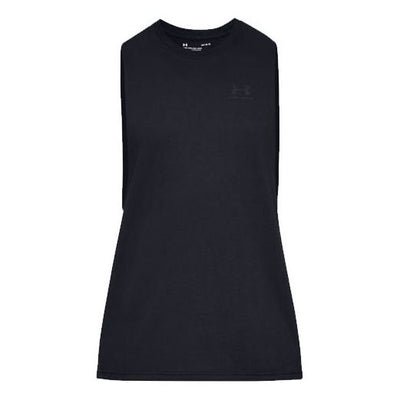 Under Armour Sportstyle Left Chest Cut-Off Tank Top 'Black'
