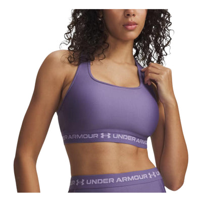 (WMNS) Under Armour Crossback Mid Sports Bra Asia Sizing 'Purple Luxe Purple Crest'