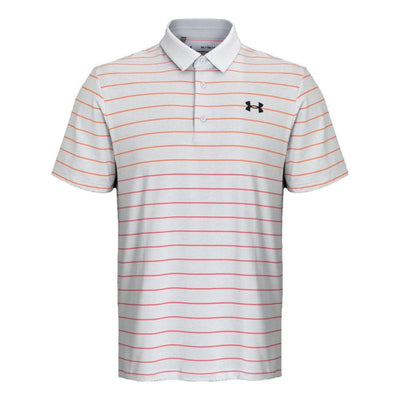 Under Armour Playoff 3.0 Stripe Polo Shirt 'Grey Orange'