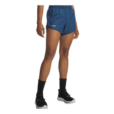 (WMNS) Under Armour Fly-By 3" Shorts Asia Sizing 'Wham Blue Reflective'