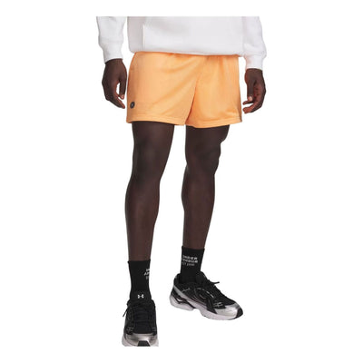 Under Armour Icon Mesh 5" Shorts 'Orange Bloc White'