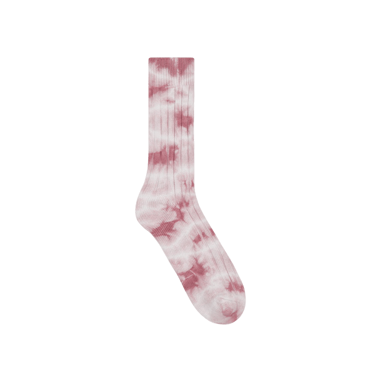 Stussy Dyed Ribbed Crew Socks 'Berry'
