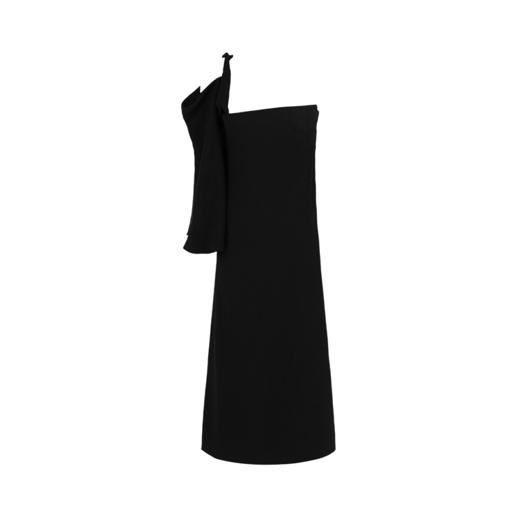 Ferragamo One-Shoulder Midi Dress 'Black'