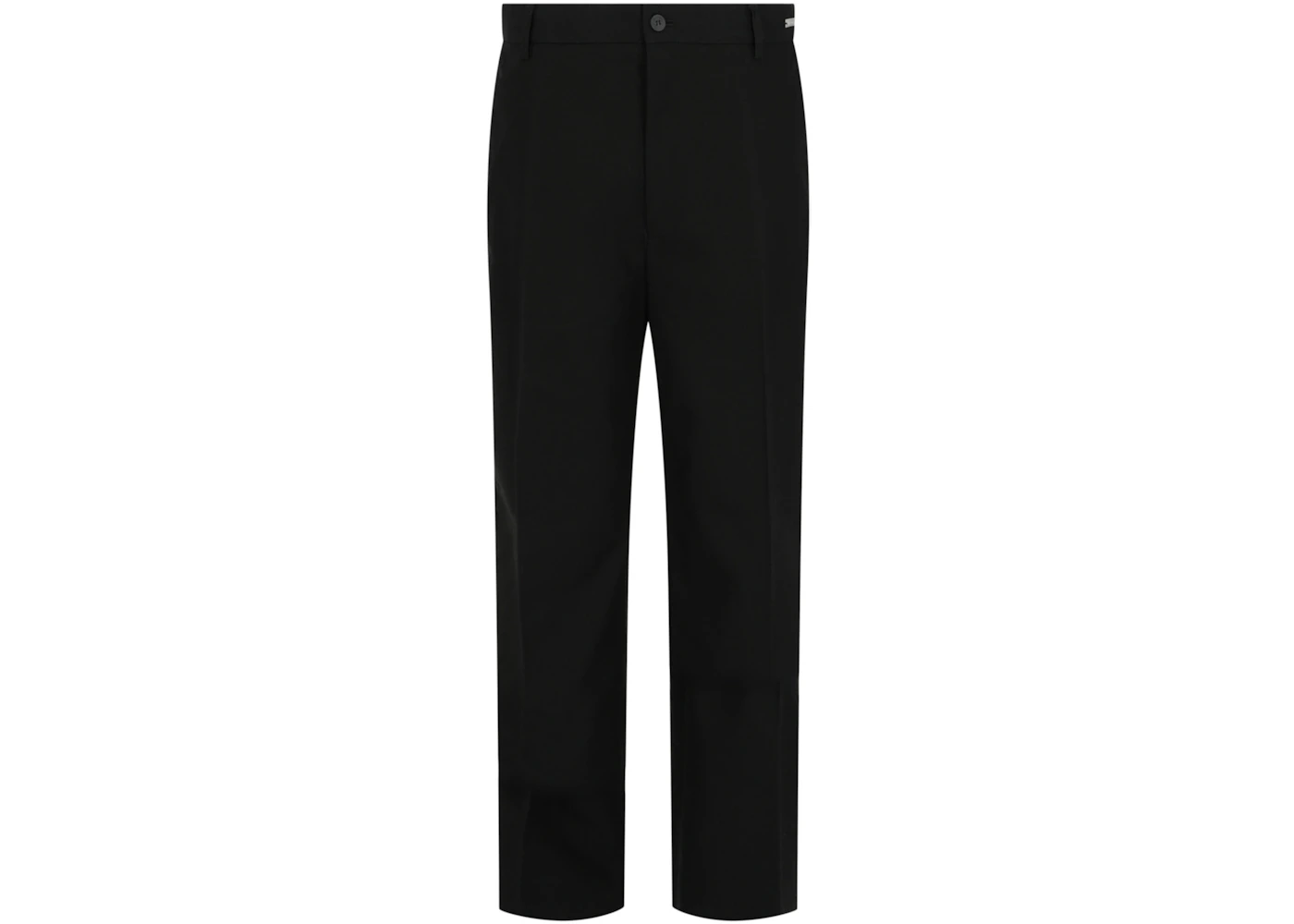 Ferragamo Flared Cotton Chino Trousers Black