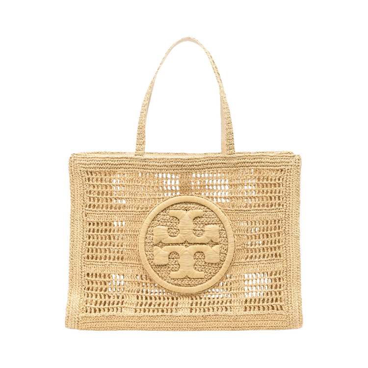 Tory Burch Ella Hand-Crocheted Large Tote Bag 'Natural'