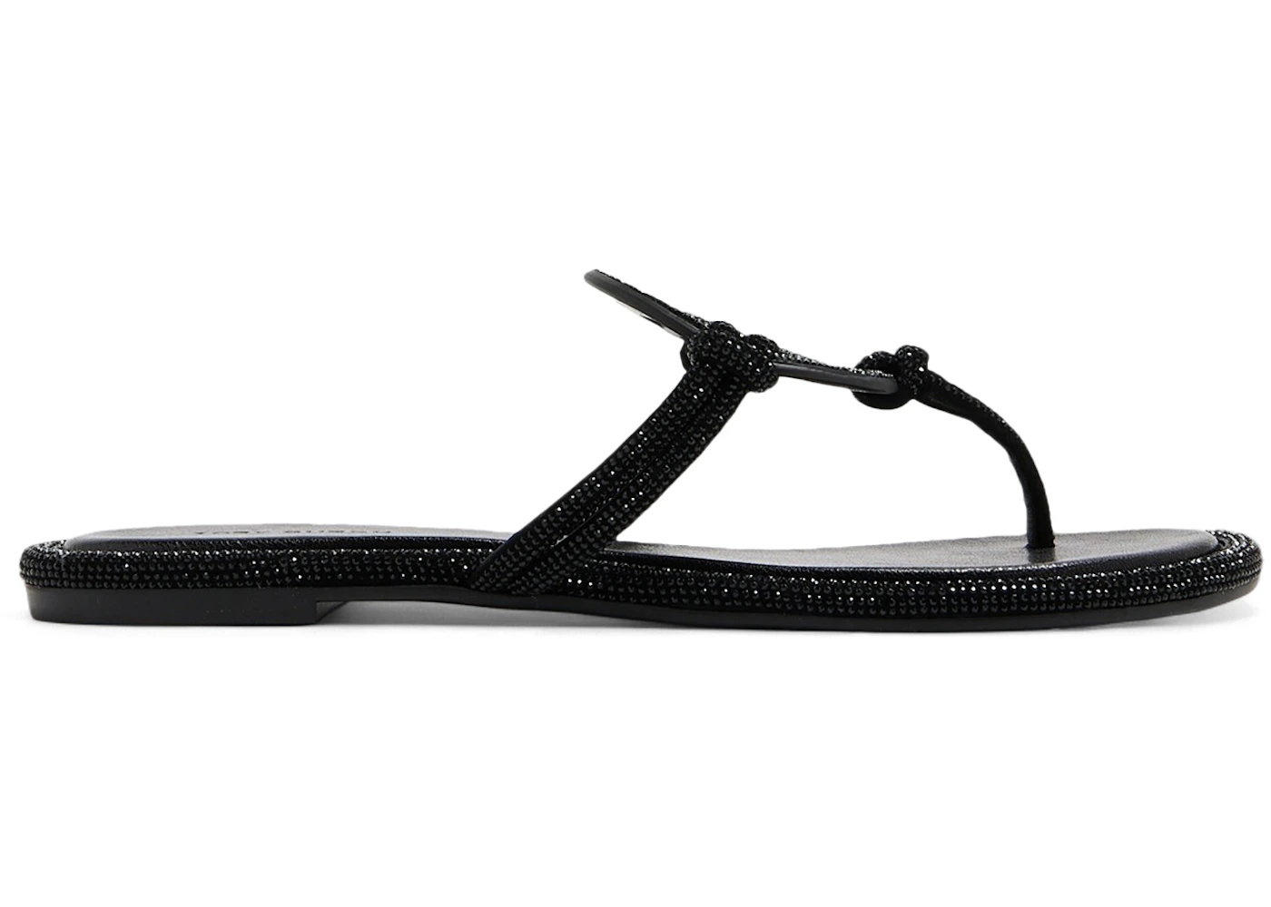 Tory Burch Miller Knotted Pave Perfect Black (Women's)