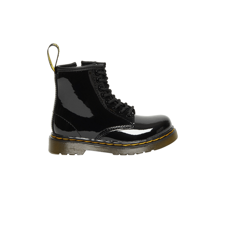 Dr. Martens 1460 Patent Leather Lace Up Boot Toddler 'Black'