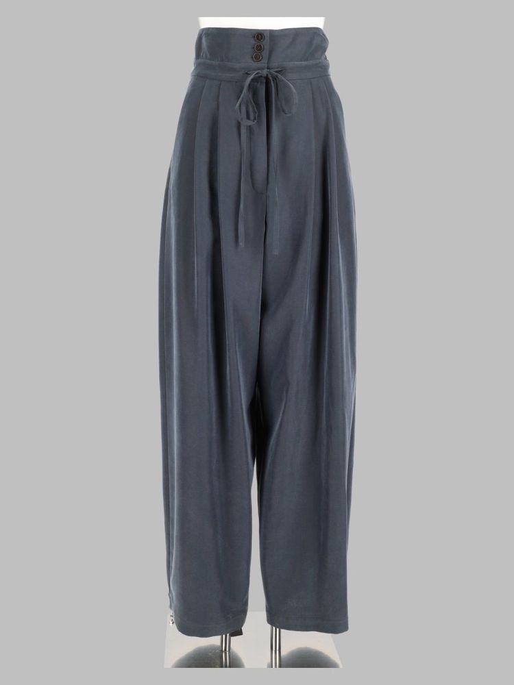 Alysi High-Waist Pleated Wide-Leg Pants