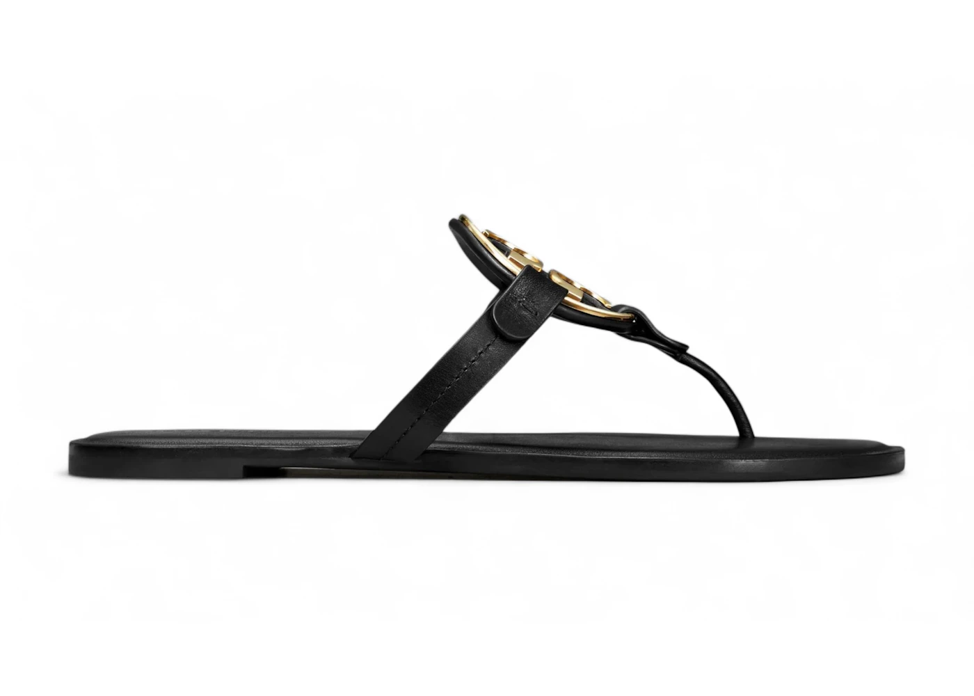 Tory Burch Metal Miller Flip Flop Black (Women's)