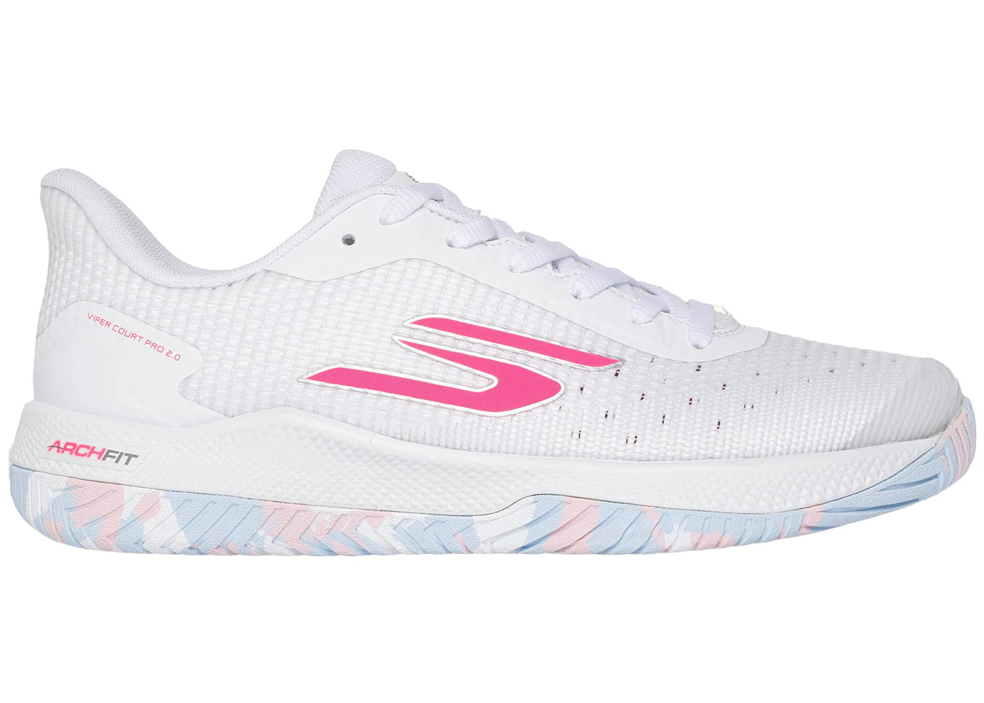 Skechers Viper Court Pro 2.0 White Pink Multi (Women's)