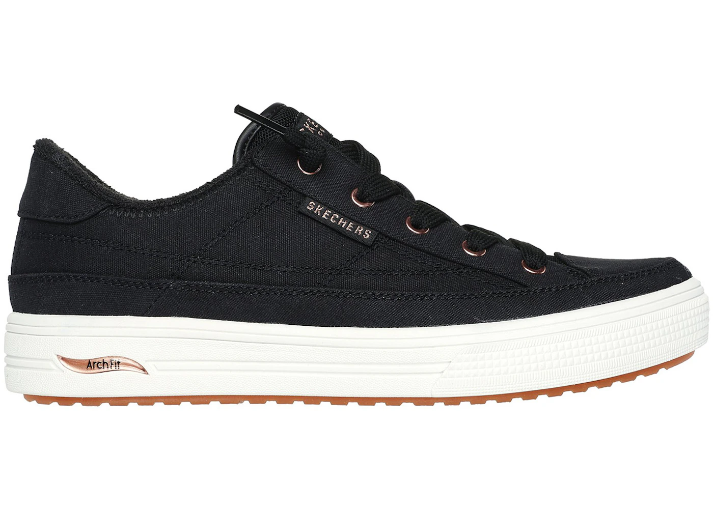 Skechers Arch Fit Arcade Meet Ya There Black White Gum (Women's)
