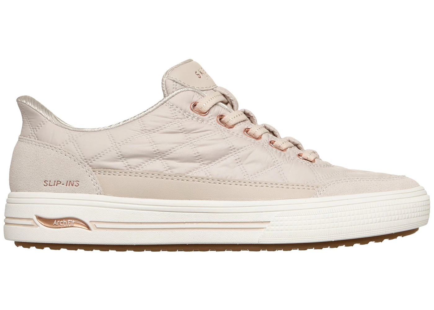 Skechers Slip-ins Arch Fit Arcade Cozy Fit Cuddle Steps Off White (Women's)