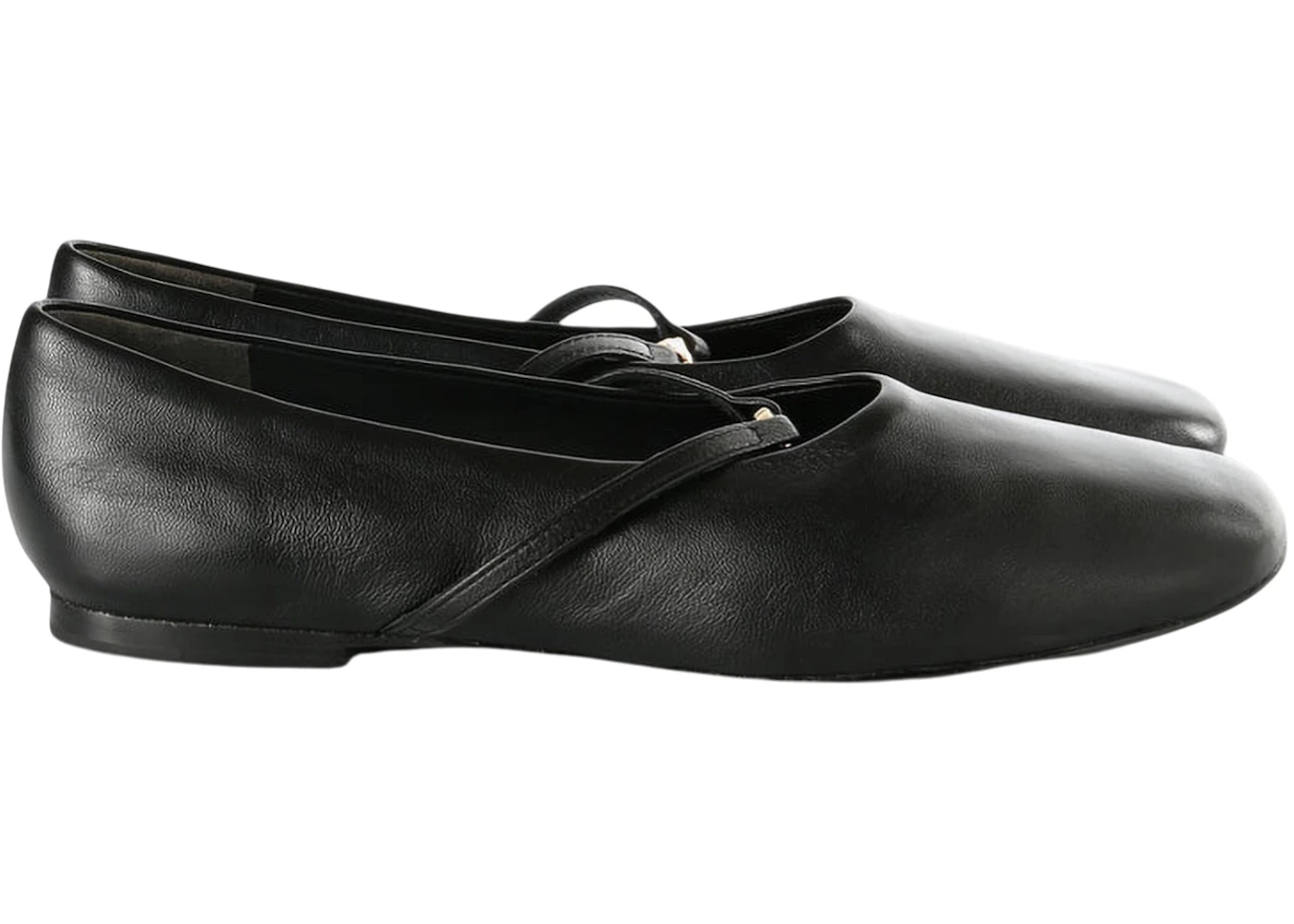 Tory Burch Gemini Link Mary Jane Ballet Perfect Black Gold (Women's)