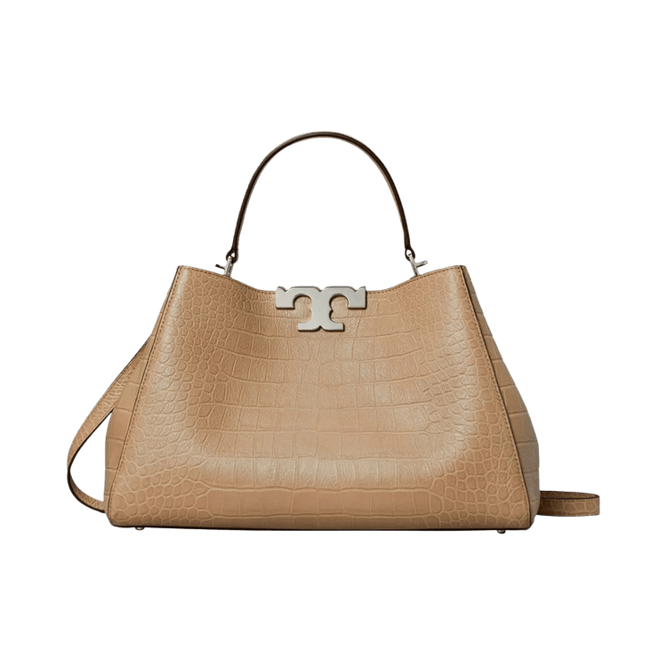 Tory Burch Eleanor Embossed Soft Satchel Bag 'Ginger Leaf'