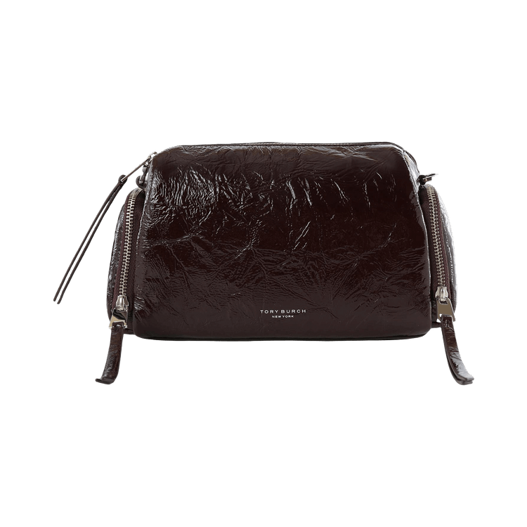 Tory Burch Perry Distressed Voyager Bag 'Deep Burgundy'