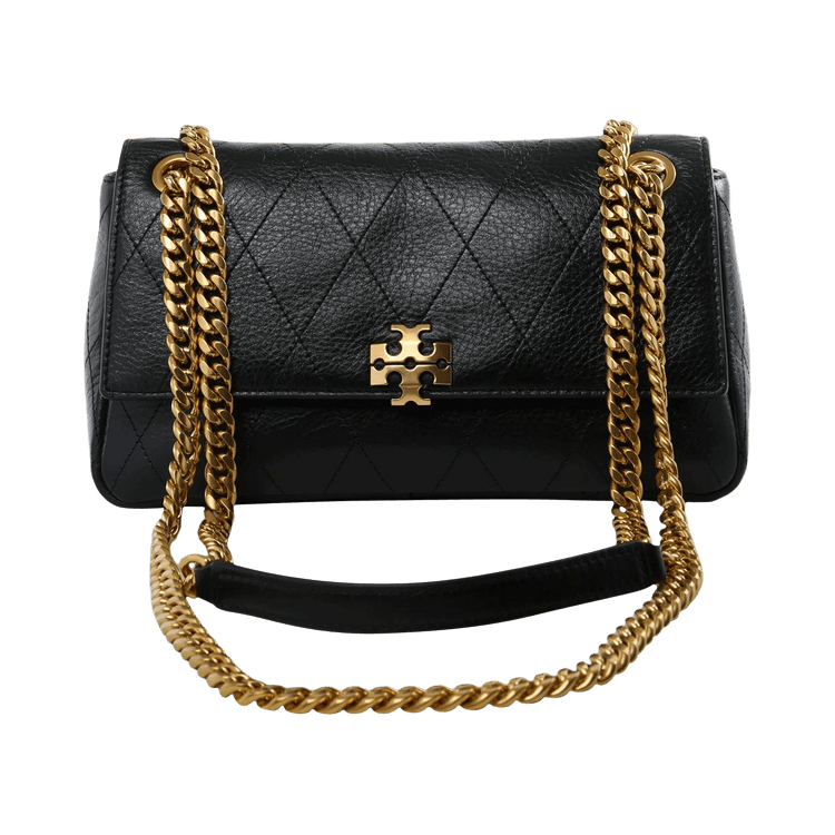 Tory Burch Charlie Quilted Small Shoulder Bag 'Black'