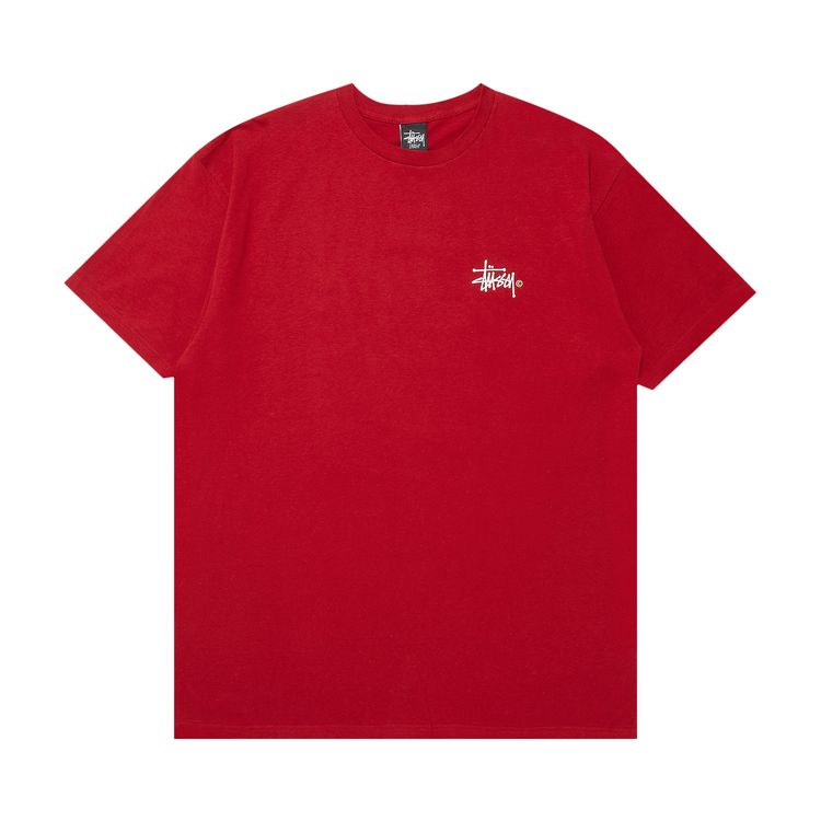 Stussy Basic Logo Tee 'Wine'