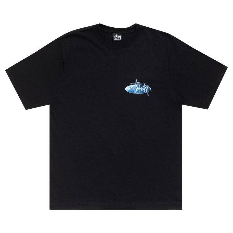 Stussy Wave Oval Tee 'Black'