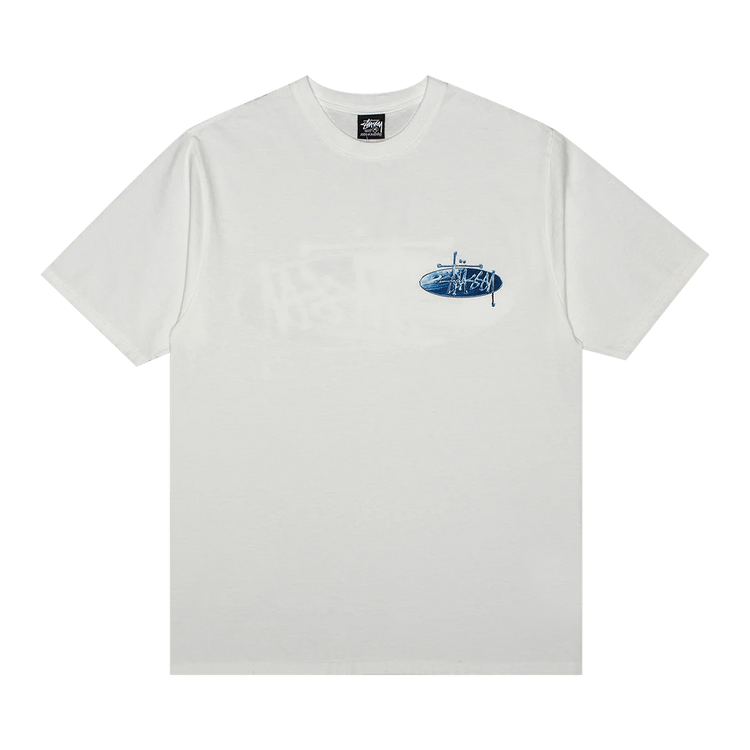 Stussy Wave Oval Tee 'White'