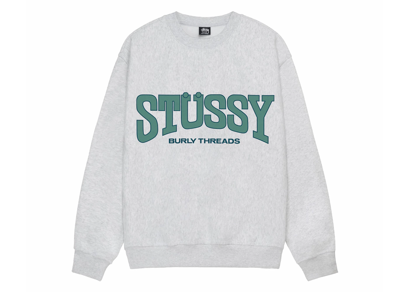 Stussy Burly Threads Crew Ash Heather