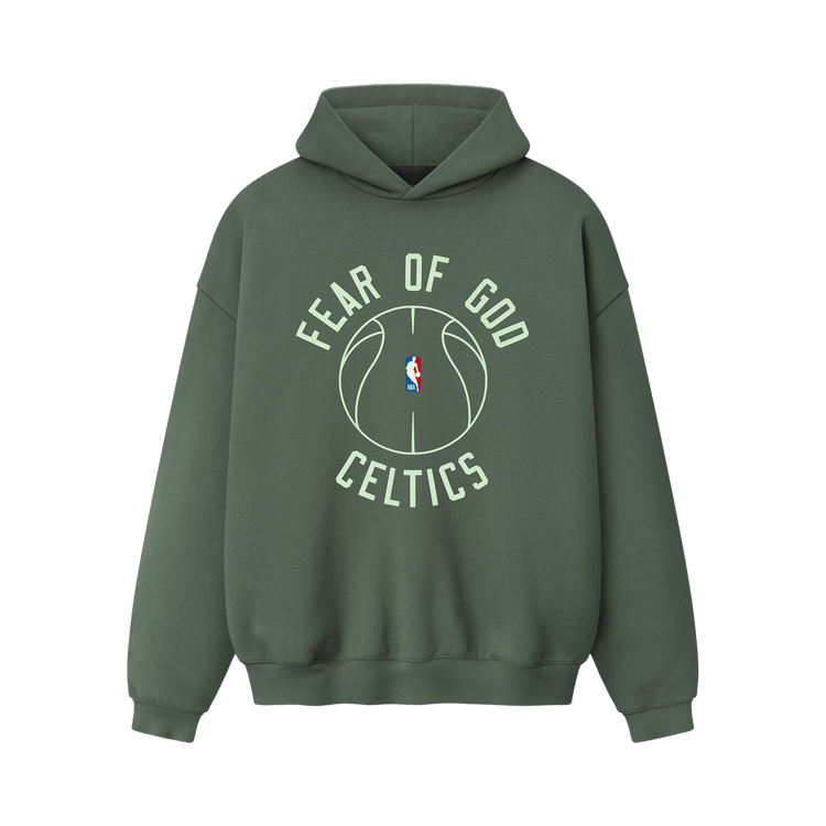 Fear of God Essentials Celtics X Barkley Hendricks 90s Hoodie 'Balsam Green'