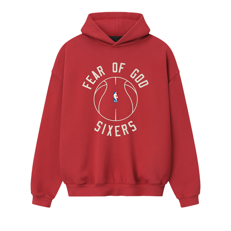 Fear of God Essentials Sixers X Barkley Hendricks 90s Hoodie 'Faded Garnet'