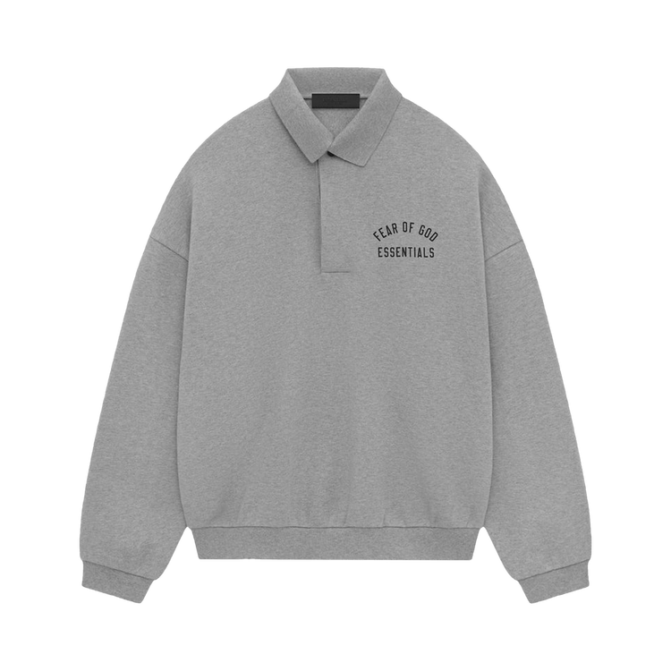 Fear of God Essentials Fleece Polo 'Dark Heather'